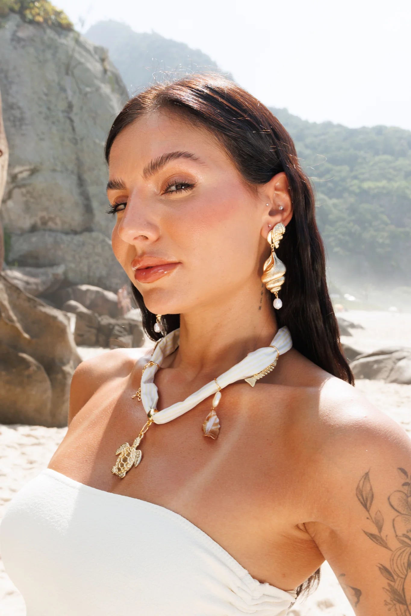 Conjunto Tecido Tartaruga do Mar